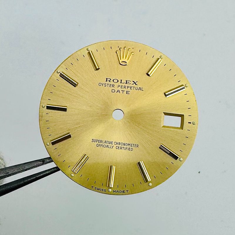 Factory Rolex Champagne Tritium Dial For 34mm Date 15053 15058 15233 15238 #B032