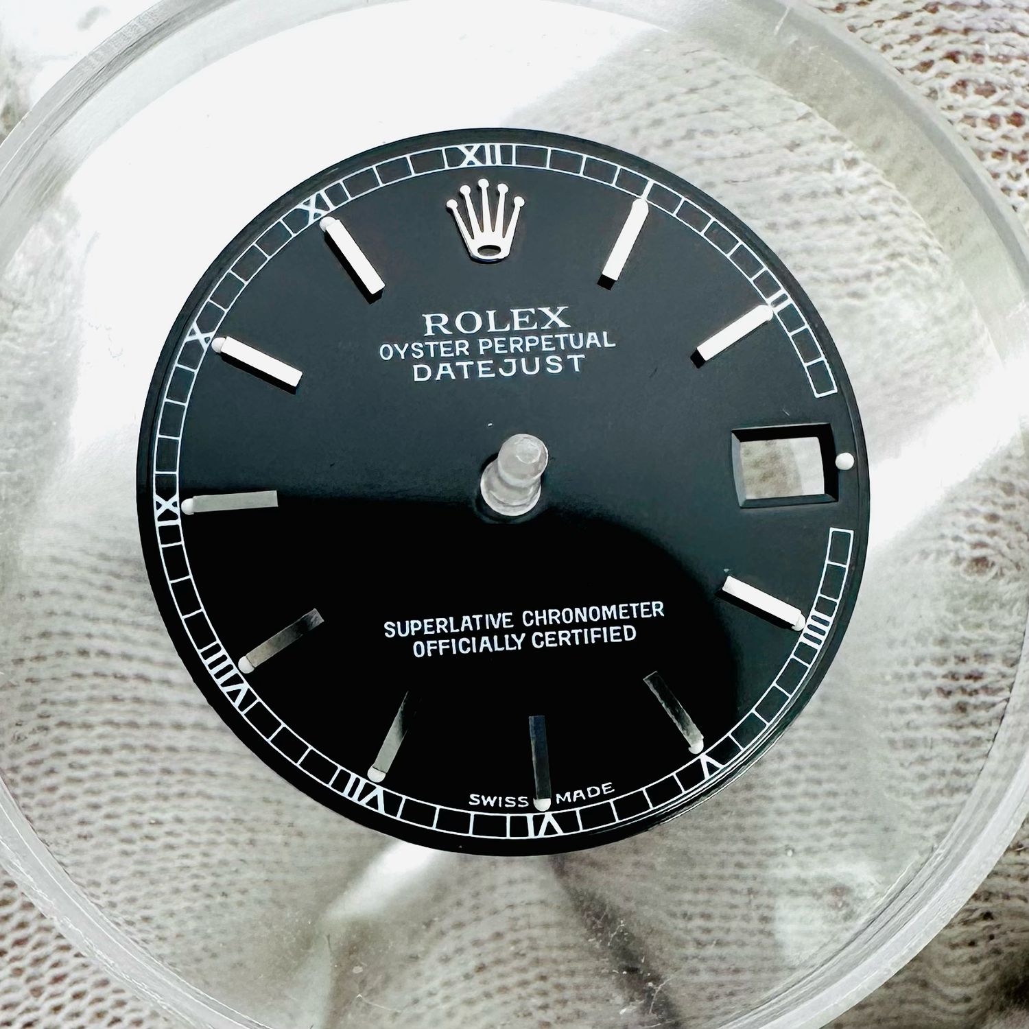 EXCELLENT Rolex Gloss Black Stick Dial 31mm Mid Size Datejust 6827 68274 68240 68279 78240 78274 78279 #1355