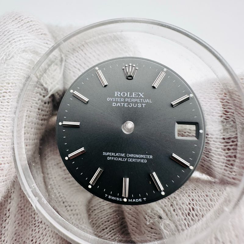 EXCELLENT Rolex Graphite Grey Stick Dial 31mm Mid Size Datejust 6827 68274 68240 68279 78240 78274 78279 #1928D