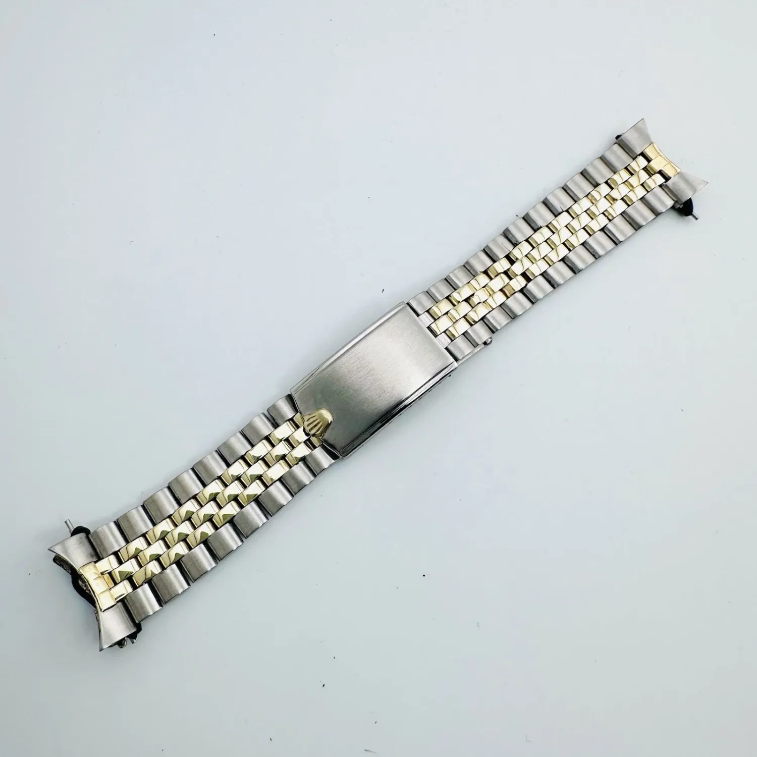 20MM Rolex 14K/SS USA Oval Jubilee “50” End pieces 20 Links GMT 1675 SUB 1680 #SB415