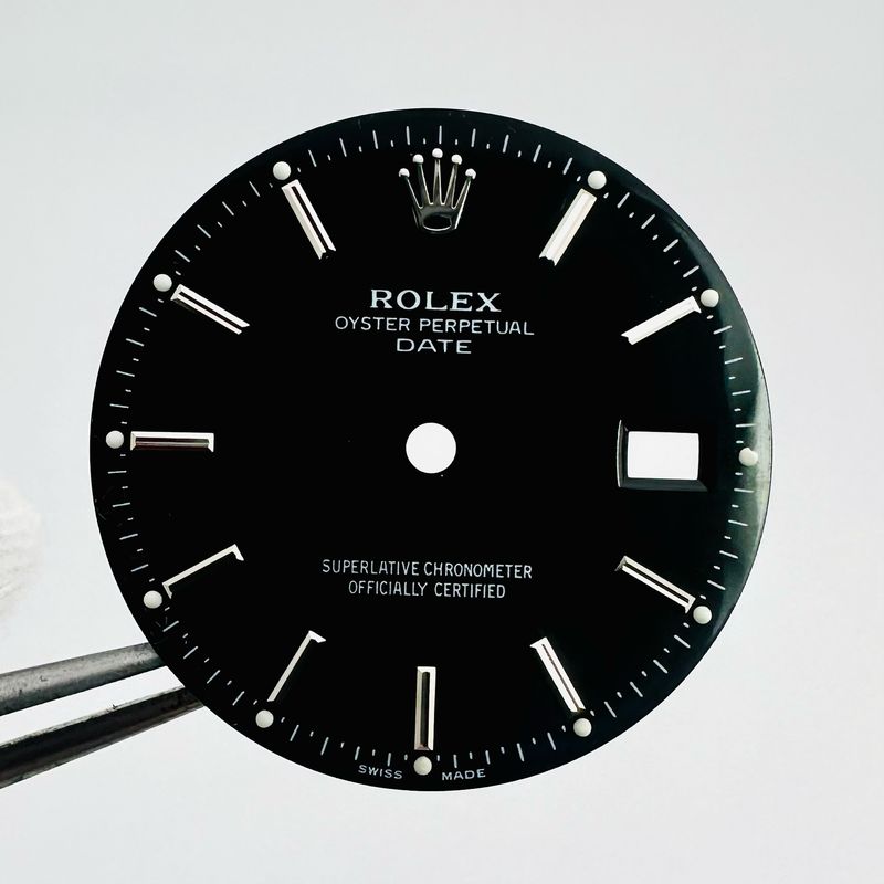FACTORY Rolex Black Lumi Dial 34mm Date 15000 15200 #D19