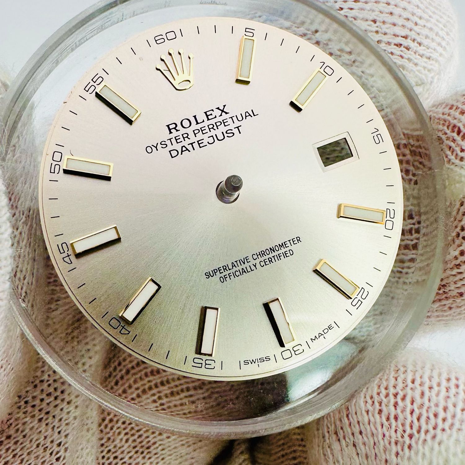 EXCELLENT Rolex Silver 18KY Gold Index Dial 41mm Datejust 41 126333 #20005