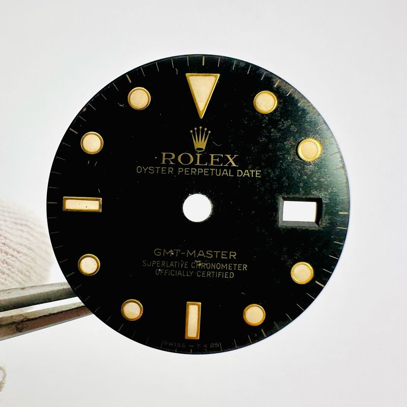 Genuine Rolex GMT Master Black Tropical Tritium Dial 16753 16713 16718 16758 #M002
