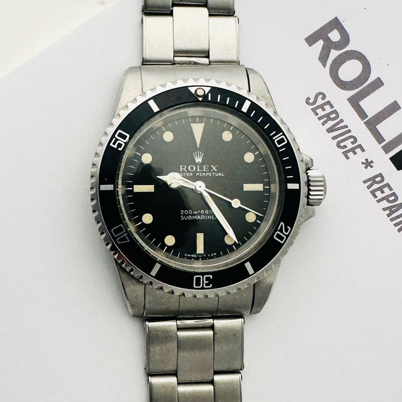 STUNNING Mens Circa 1967 40mm MK1 "Meters First" Submariner Ref# 5513 1.6M serial Circa 1967