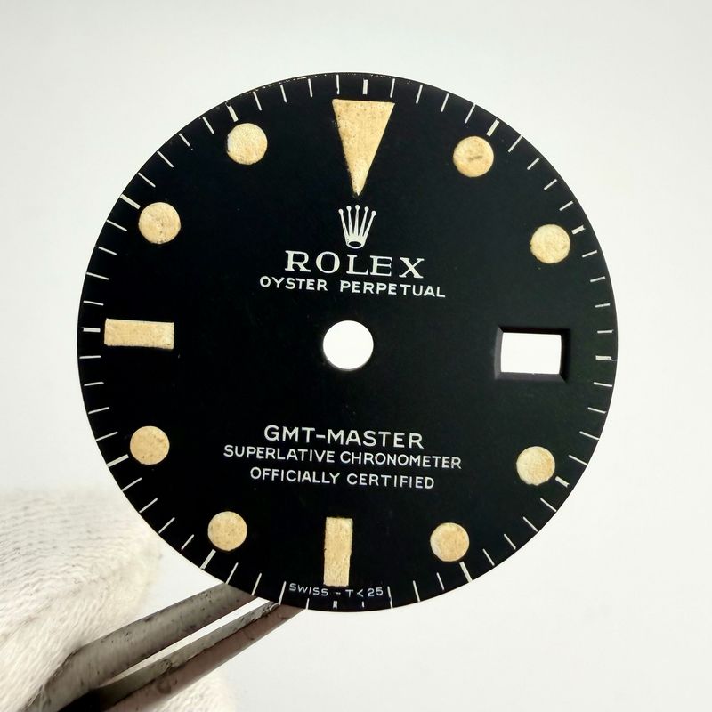 Genuine MK1 “Long E” Rolex Matte Tritium Dial GMT Master 1675 Cal 1575 #JN-0100