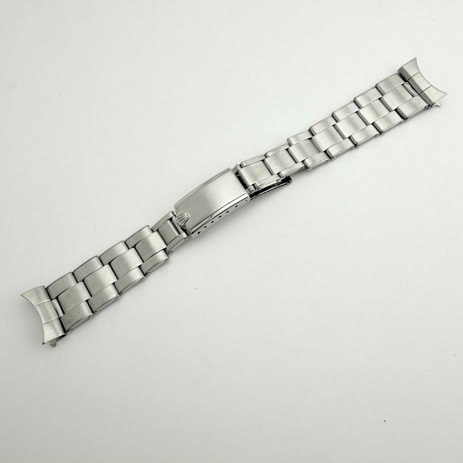 19mm Rolex SS 7205 Rivet Oyster 60 end pieces 12 links Band Bracelet #799
