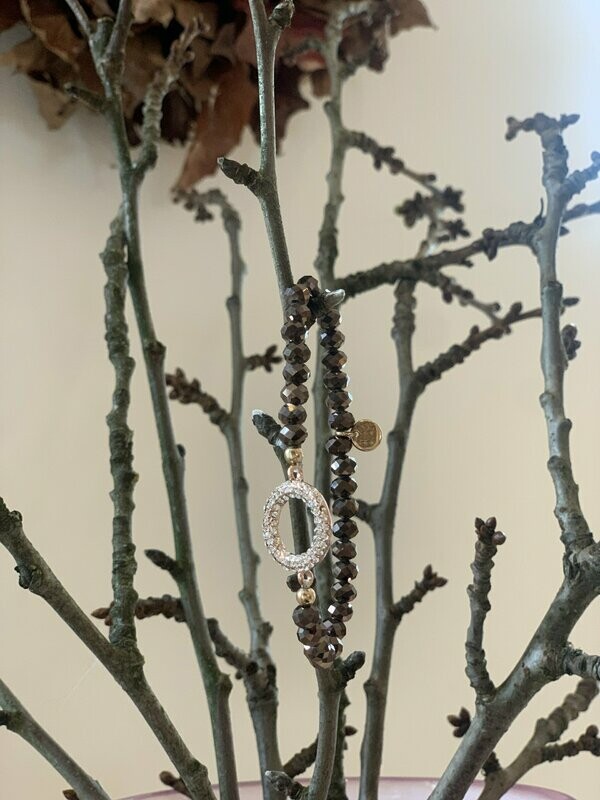 Armband braun aubergine Schimmer