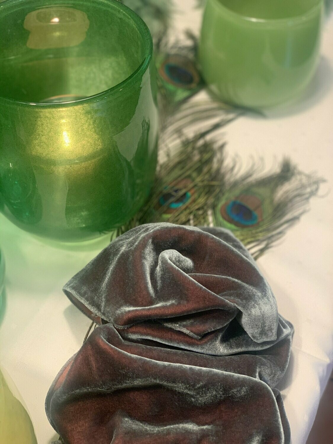 Glasl dunkelgrün schmal groß