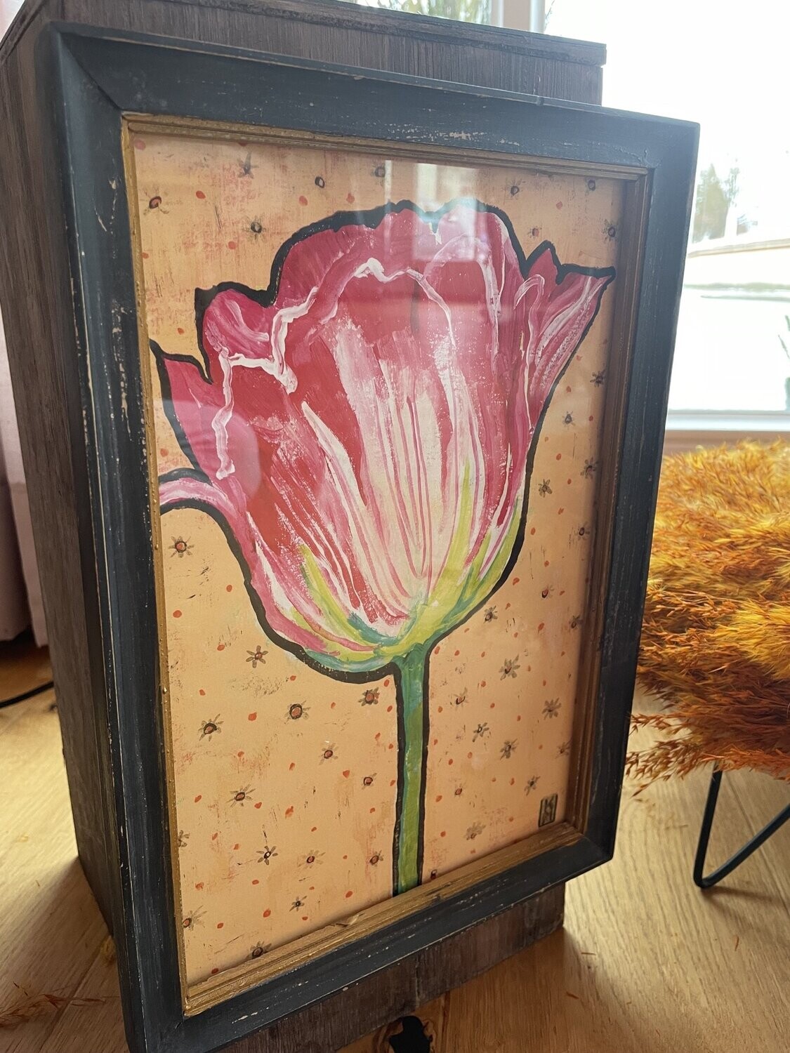 Bild Blume Pink Gelb