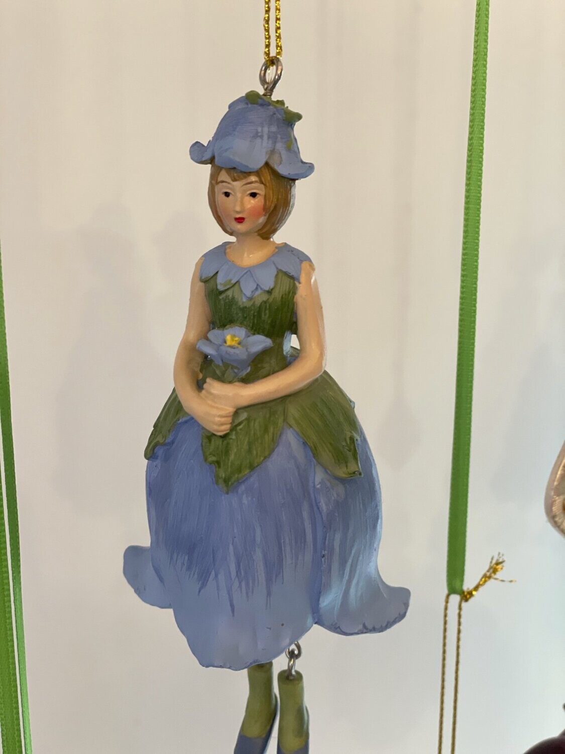 Blumen-Mädchen Blau Blond