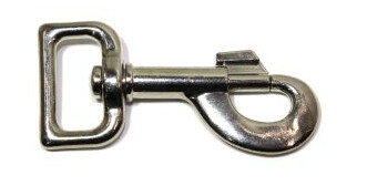 Karabiner vernickelt 25mm