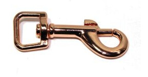 Karabiner roségold 17mm