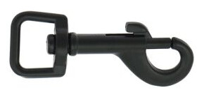 Karabiner schwarz 17mm