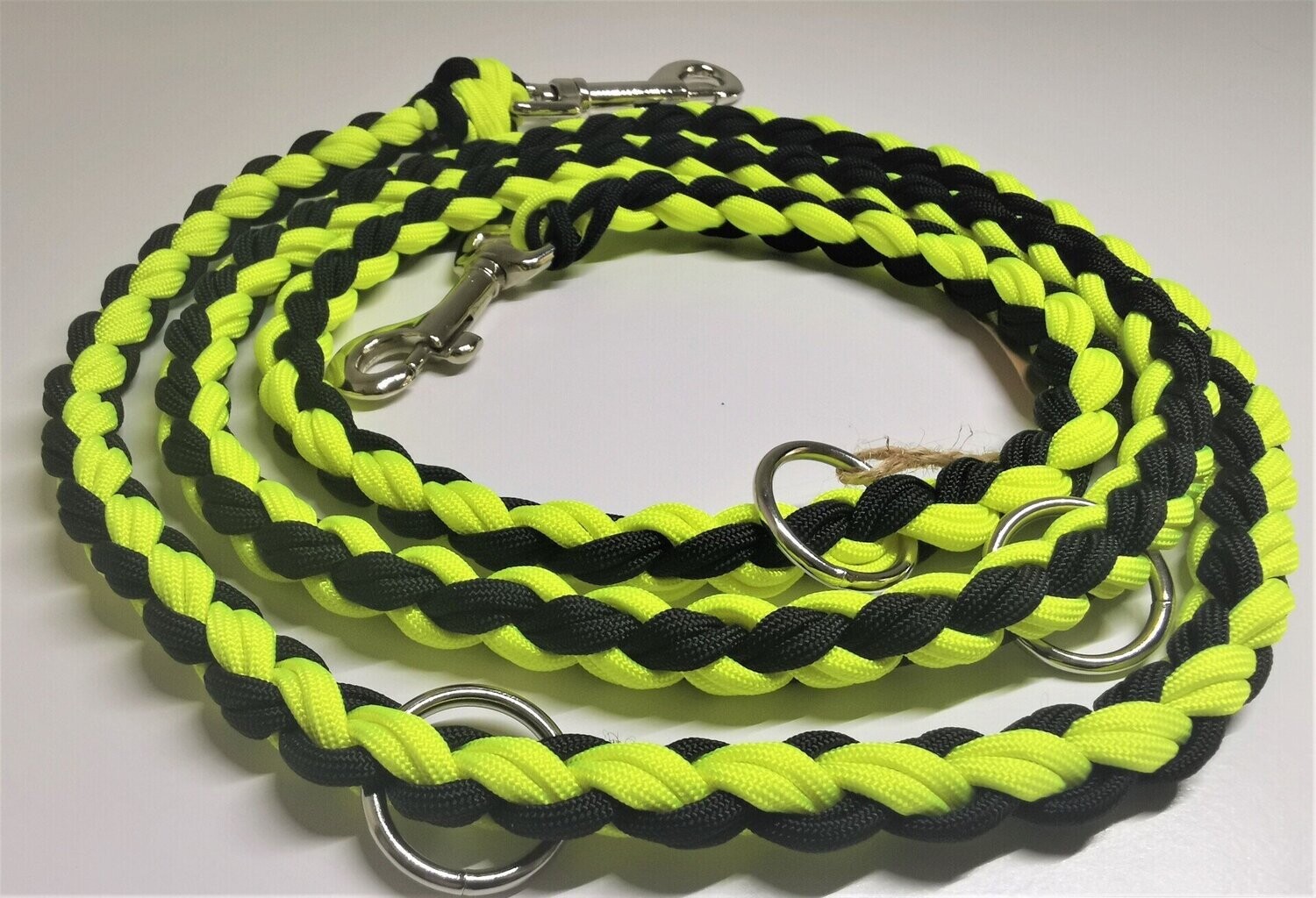Leine Lukas Black/Neon Yellow