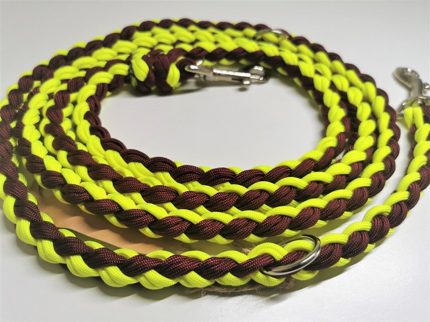 Leine Lukas Neon Gelb/Burgundy