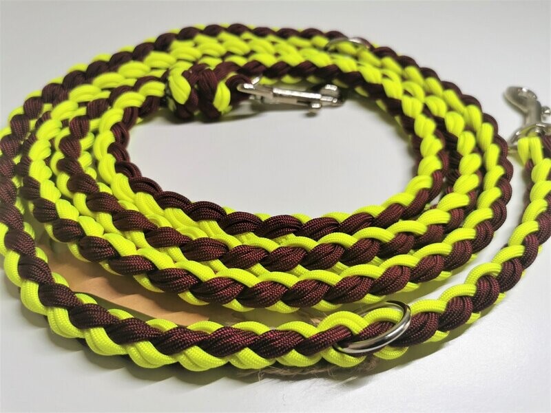 Leine Lukas Neon Gelb/Burgundy