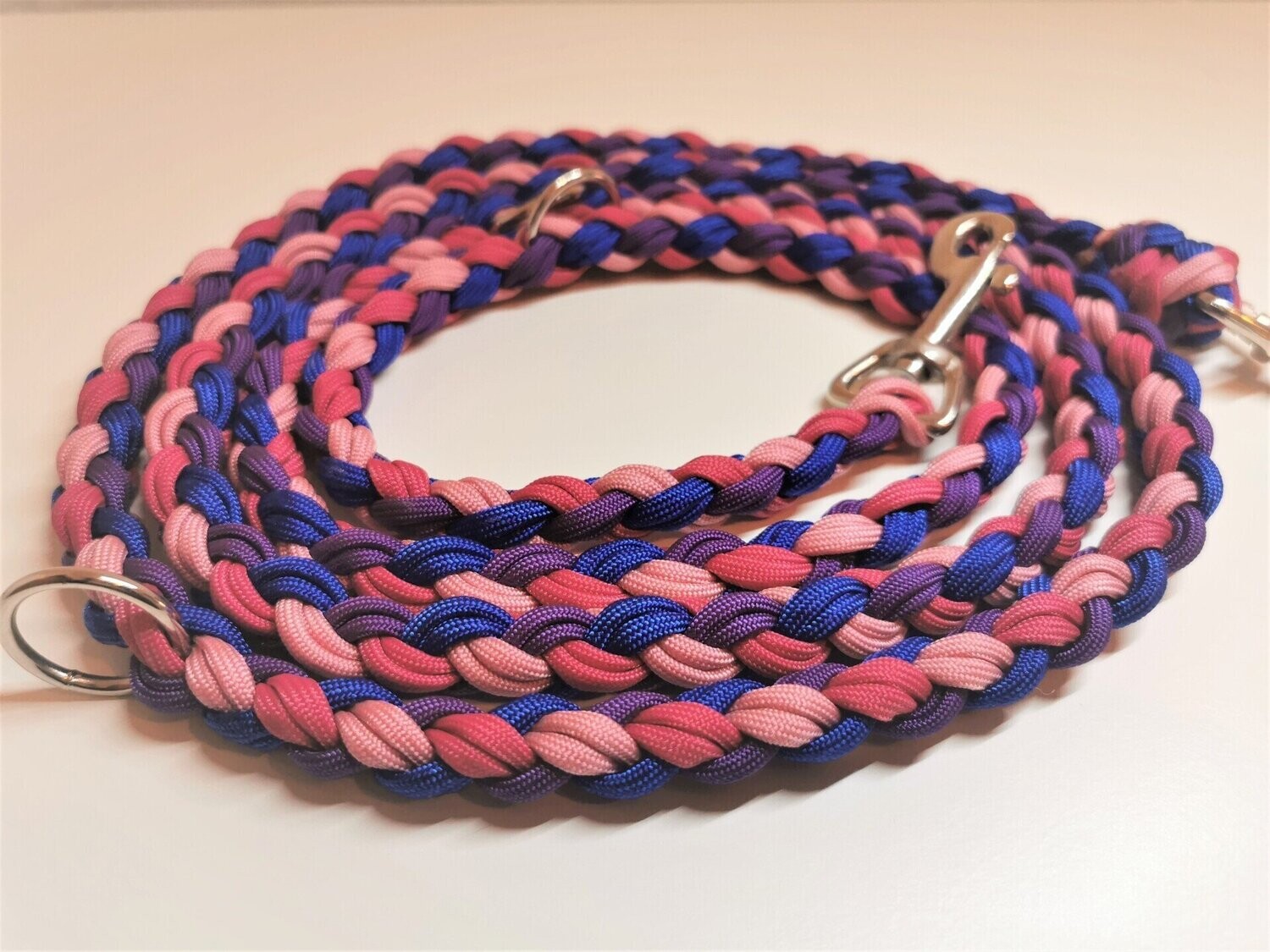 Leine Lukas Electrik Blue/Rosa Pink/Violet/Fuchsia