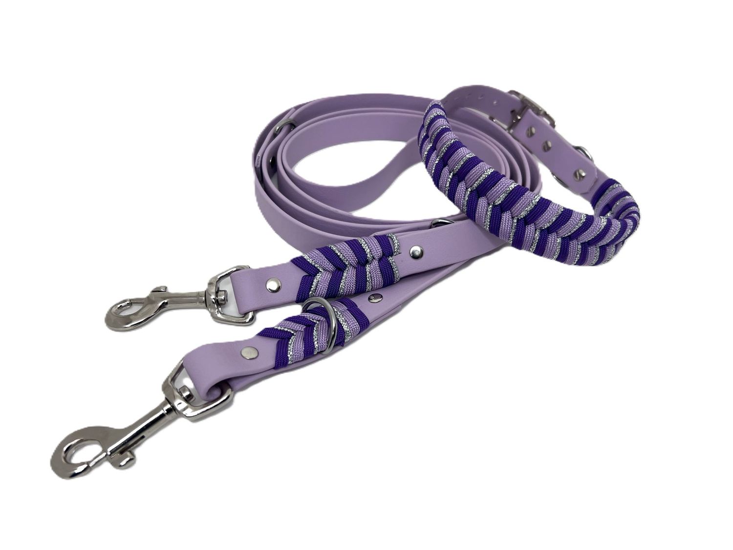 Halsband Biothane Pastell Lila Set