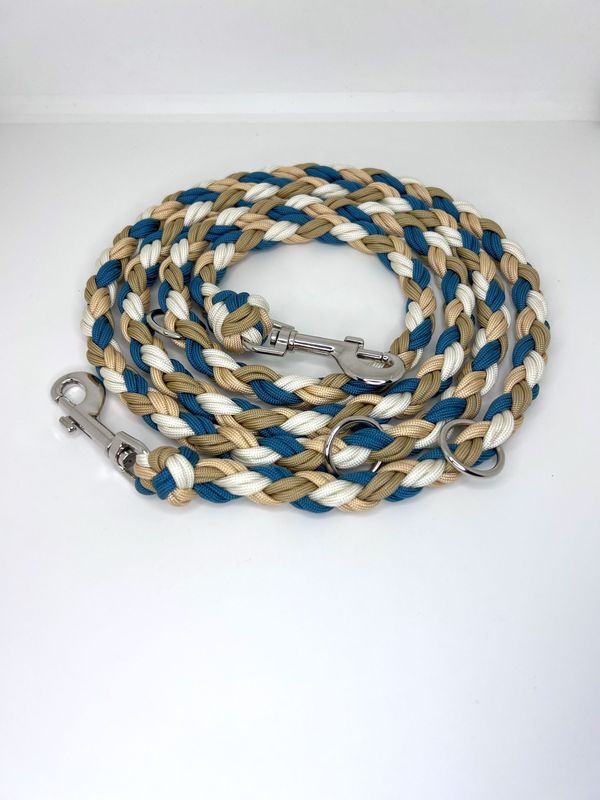 Paracordleine M Beige Blau