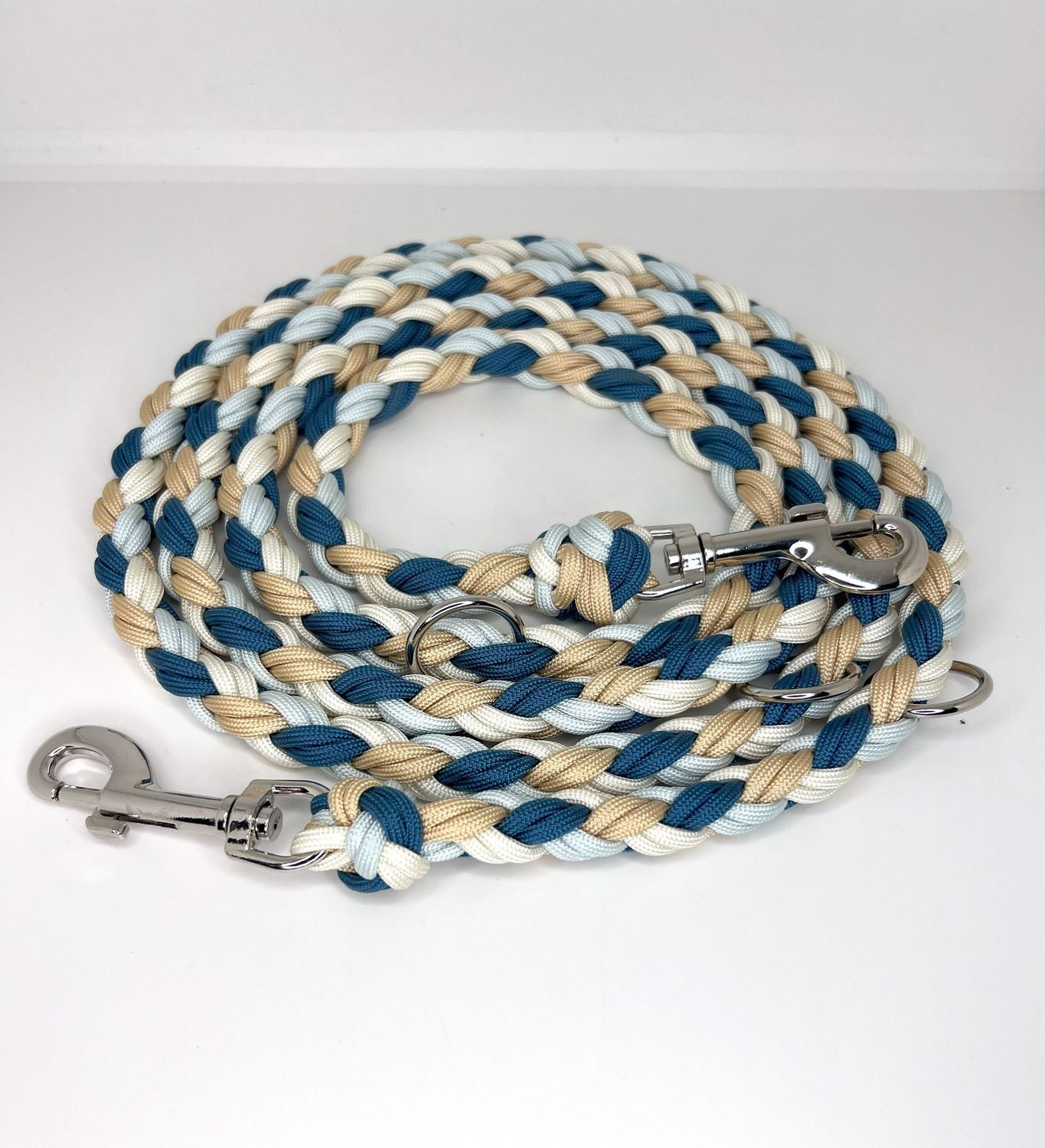 Paracordleine M Beige Hellblau Paracordleine M Beige Hellblau