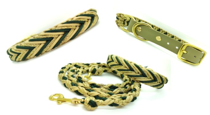 Glitzer Gold/Grün Set