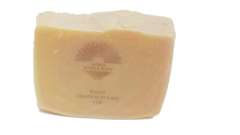 White Grapefruit Lime Handmade Bar Soap