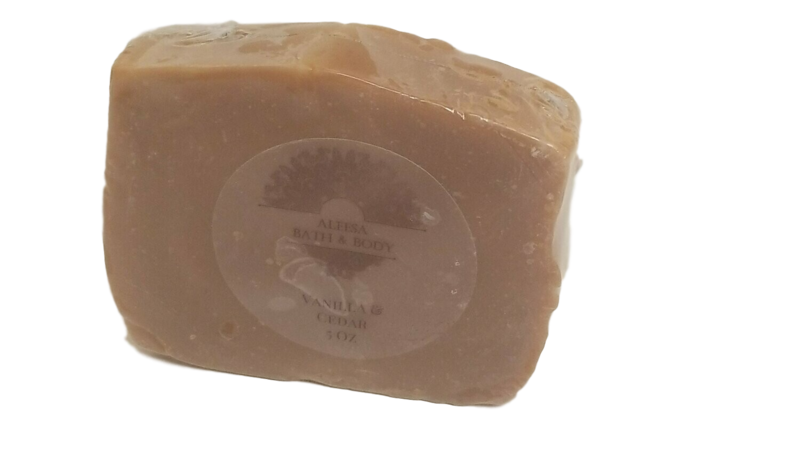 Vanilla &amp; Cedar Handmade Bar Soap