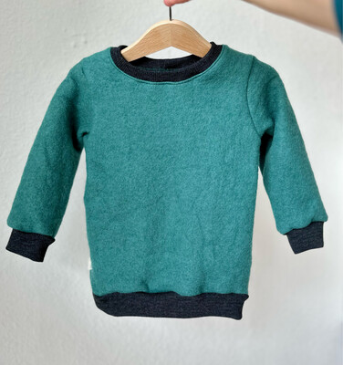 Woll-Sweater / Wollpullover aus Fleece (Stockente) 86/92