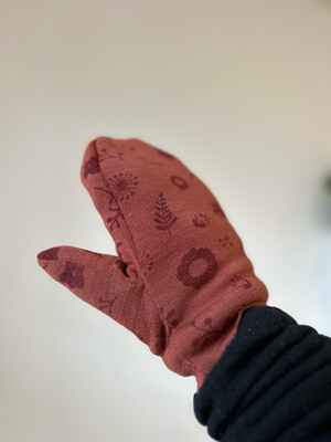 Handschuh (Kupfer mit Blumen)