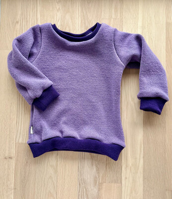 Woll-Sweater / Wollpullover (Lavendel)
