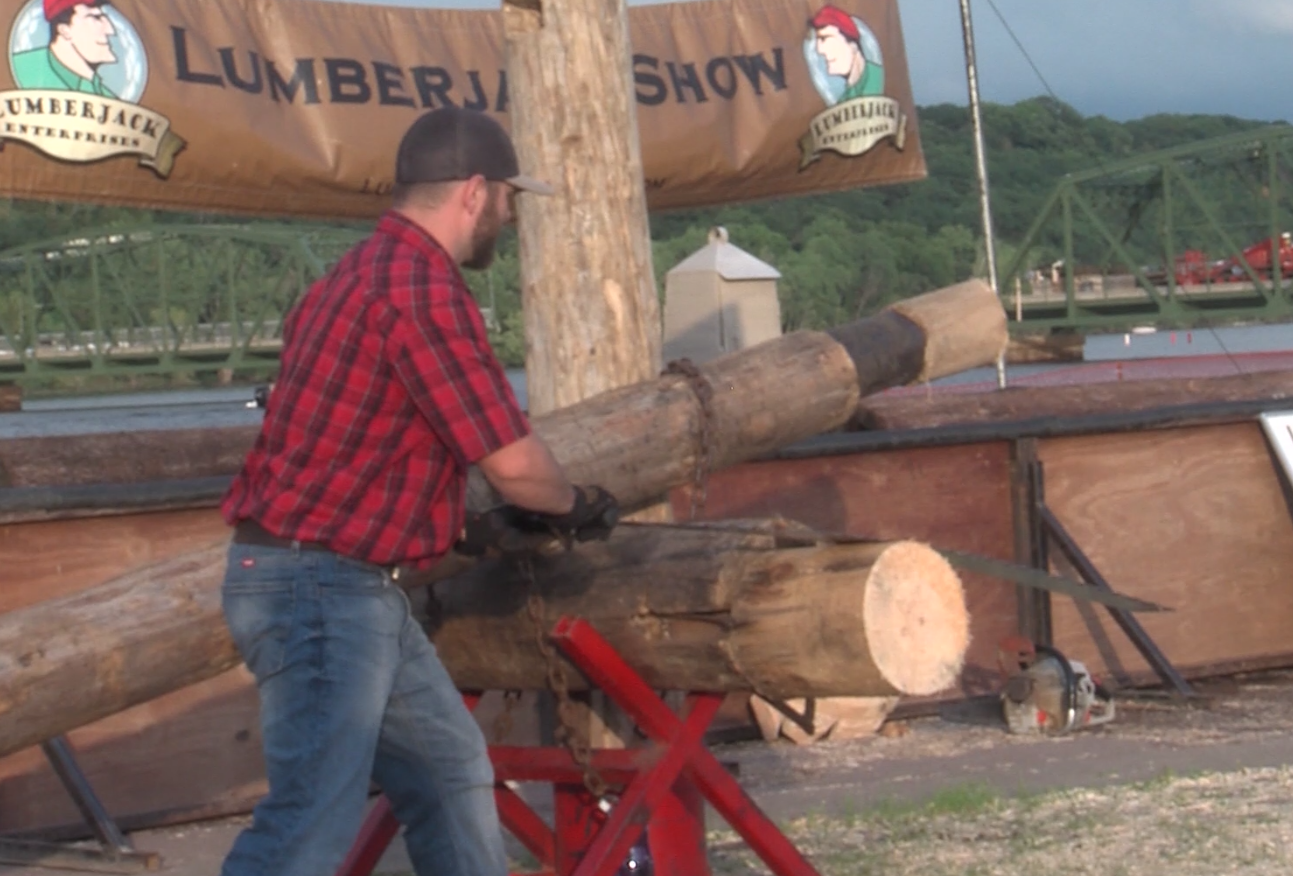 Lumberjack Demonstration at Lumberjack Days : July 20, 2019 (Digital)