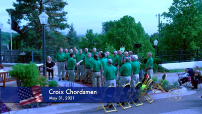 Croix Chordsmen sing at the Stillwater Memorial Day Ceremony: May 31, 2021 (DVD/BR)