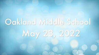 Oak-Land Middle School 6th Grade Spring Concert: May 23, 2022 (DVD/BR)