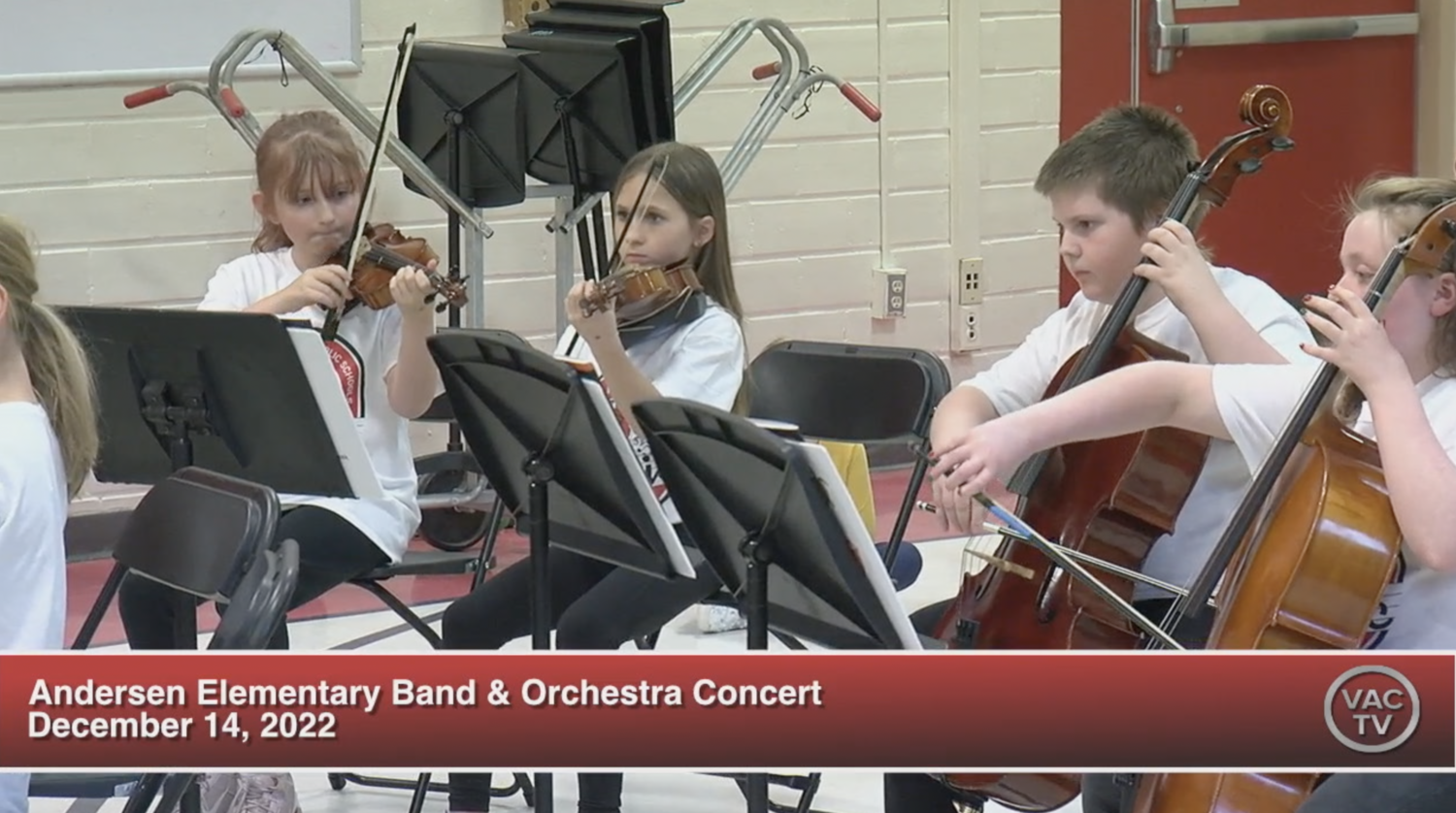 Andersen Elementary Band &amp; Orchestra Winter Concert December 14, 2022 (DVD/BR)