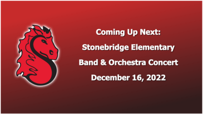 Stonebridge Elementary Band & Orchestra Concert December 16, 2022 (DVD/BR)