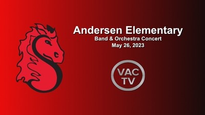 Andersen Elementary School Band &amp; Orchestra Concert May 26, 2023 (DVD/BR)