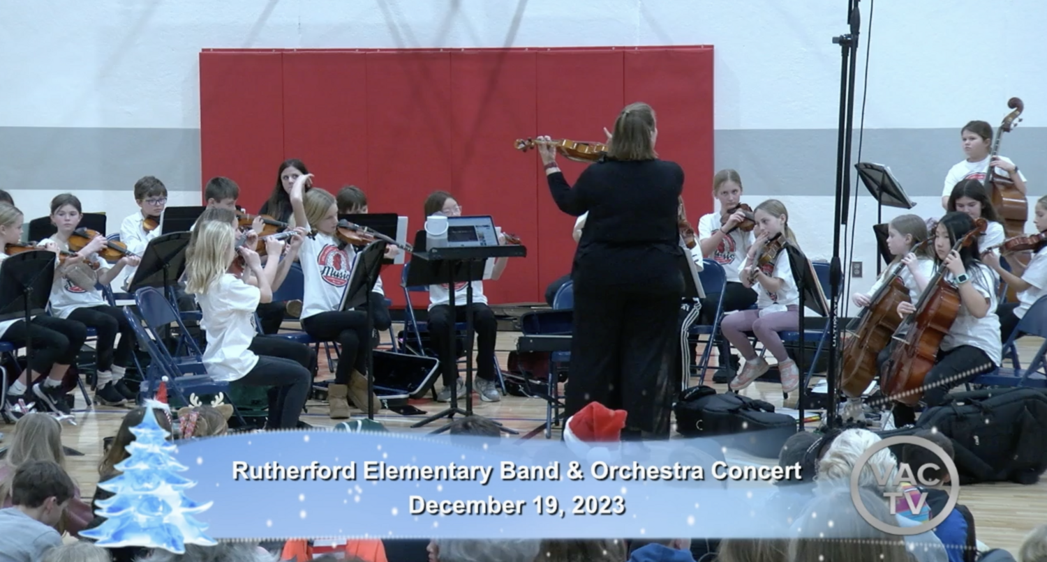 Rutherford Elementary Band &amp; Orchestra Concert December 19, 2023 (DVD/BR)
