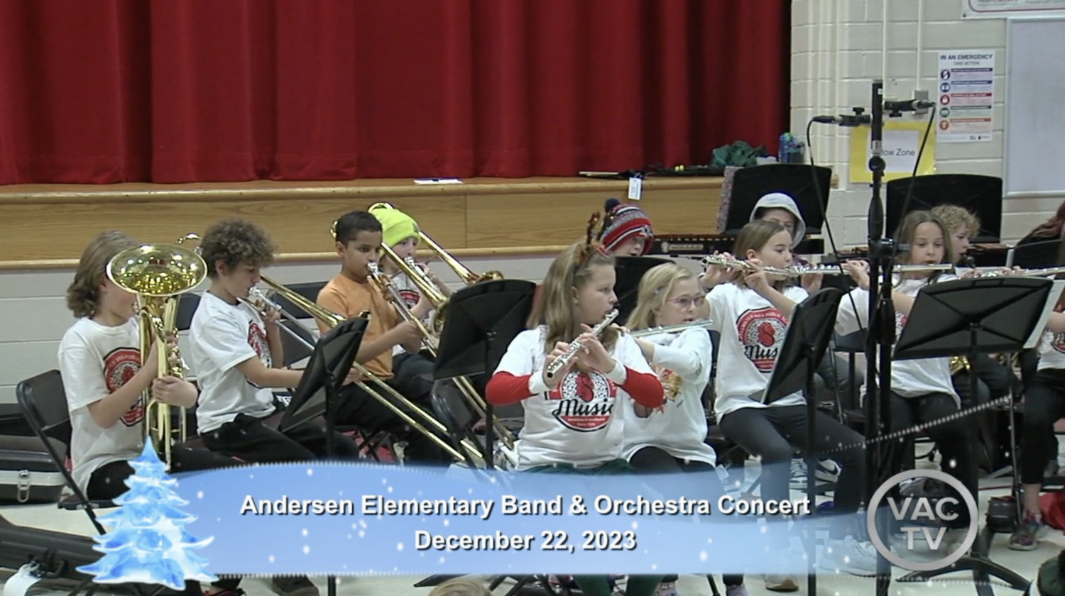 Andersen Elementary Band &amp; Orchestra Concert December 22, 2023 (DVD/BR)