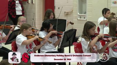 Andersen Elementary Band &amp; Orchestra Concert December 20, 2024 (DVD/BR)