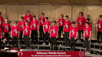Stillwater Middle School Winter Choir Concert 7:30pm - January 8, 2025 (DVD/BR)