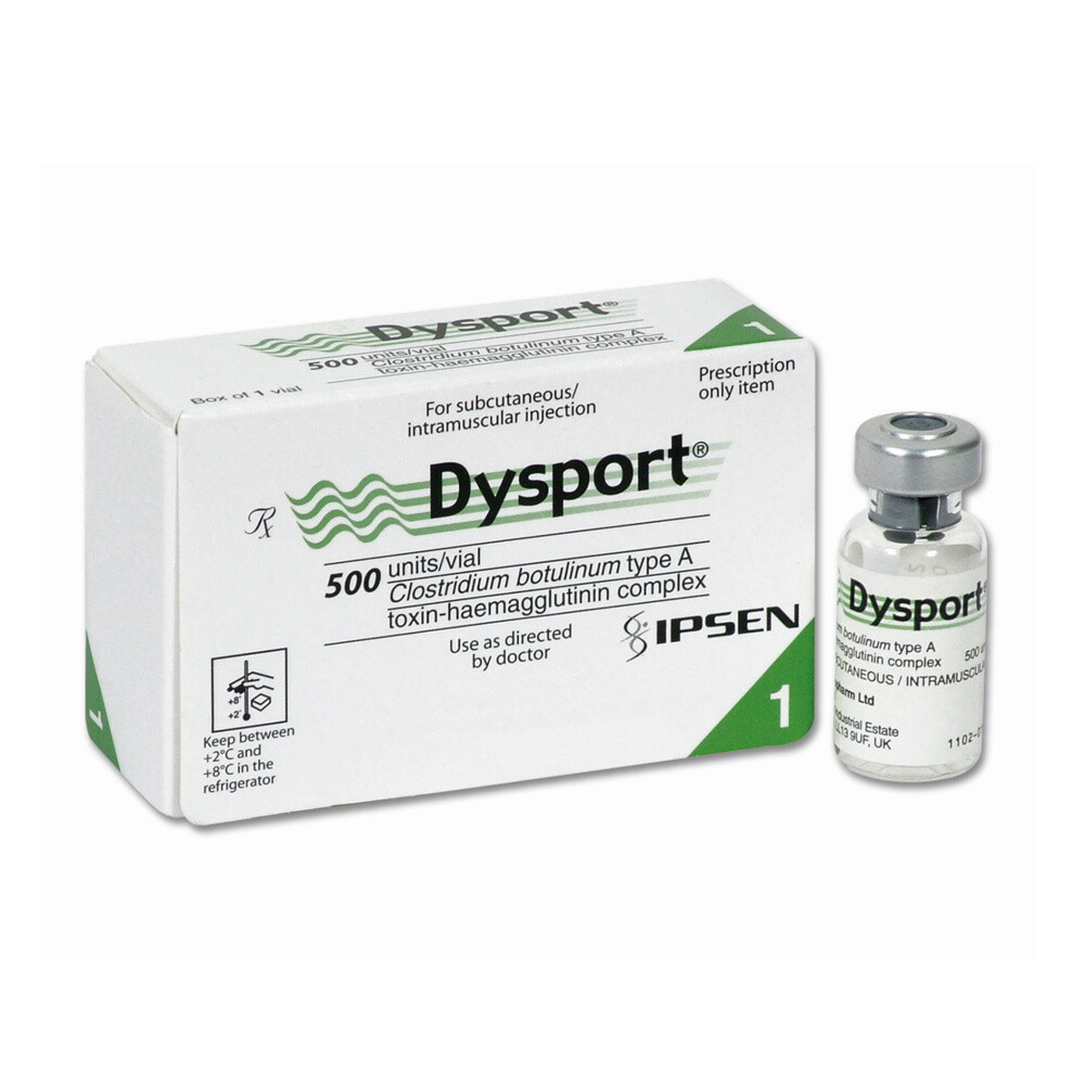 Dysport 50 Units(眉心紋、額紋、魚尾紋、兔仔紋、收窄鼻翼)