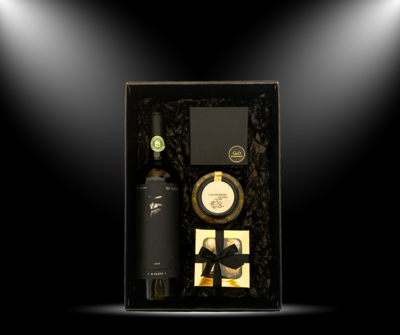 Cesta de Presente Com Vinho Black Gift Premium
