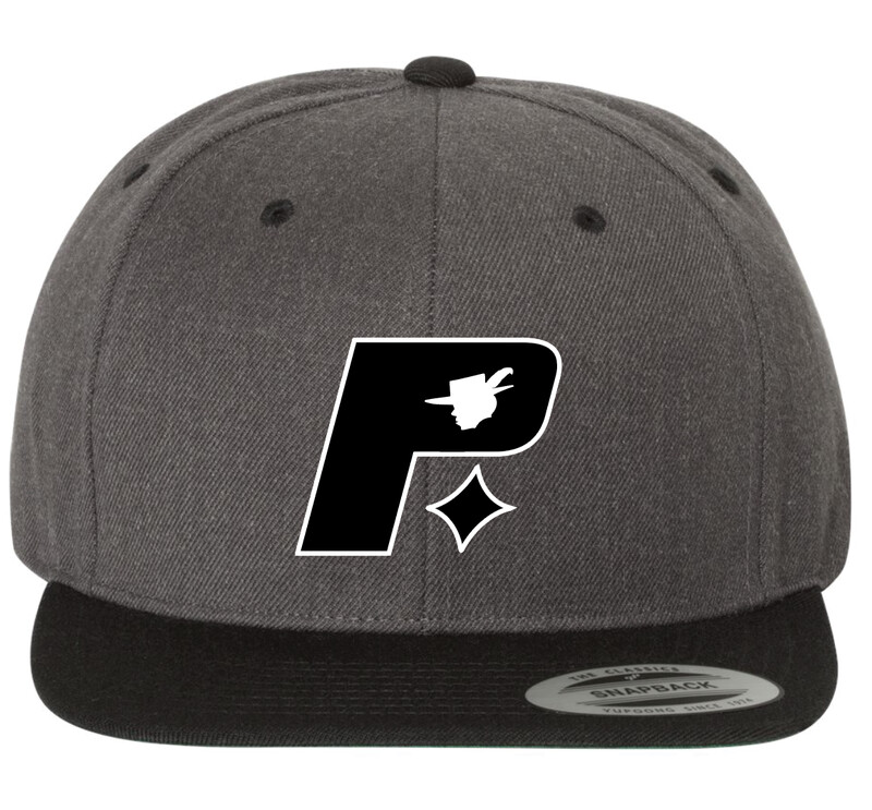 Pimprov Baseball Hat. Grey &amp; Black