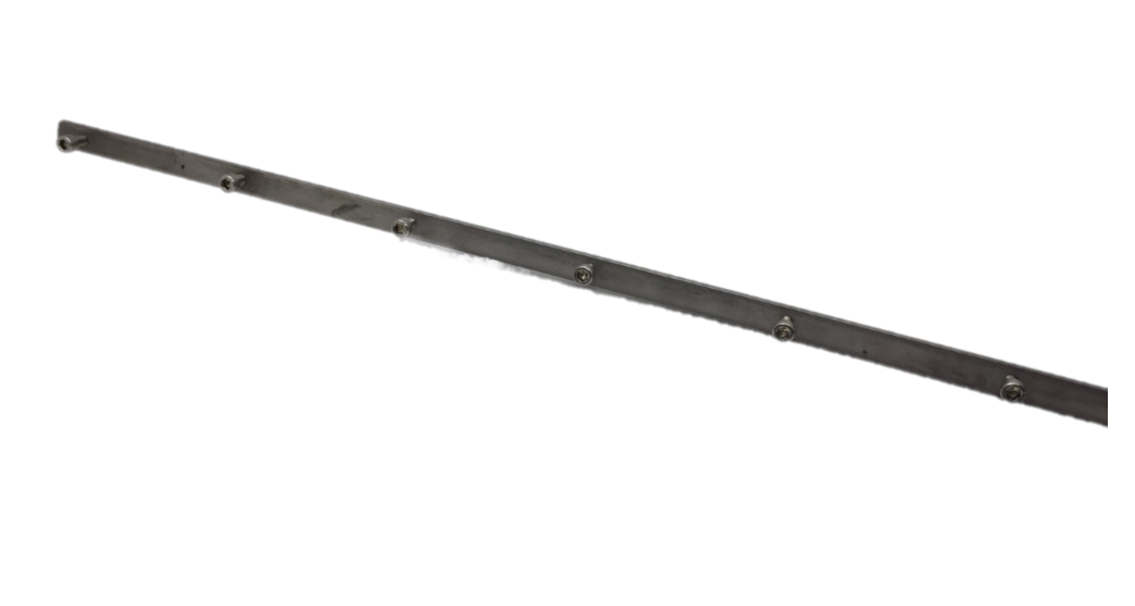 Part# 39021800 STAINLESS STEEL CURTAIN STRIP - S/S Screws Included Part# 39021800 STAINLESS STEEL CURTAIN STRIP - S/S Screws Included