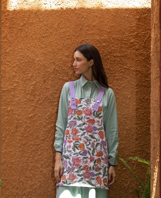 FLORAL GARDENING APRON