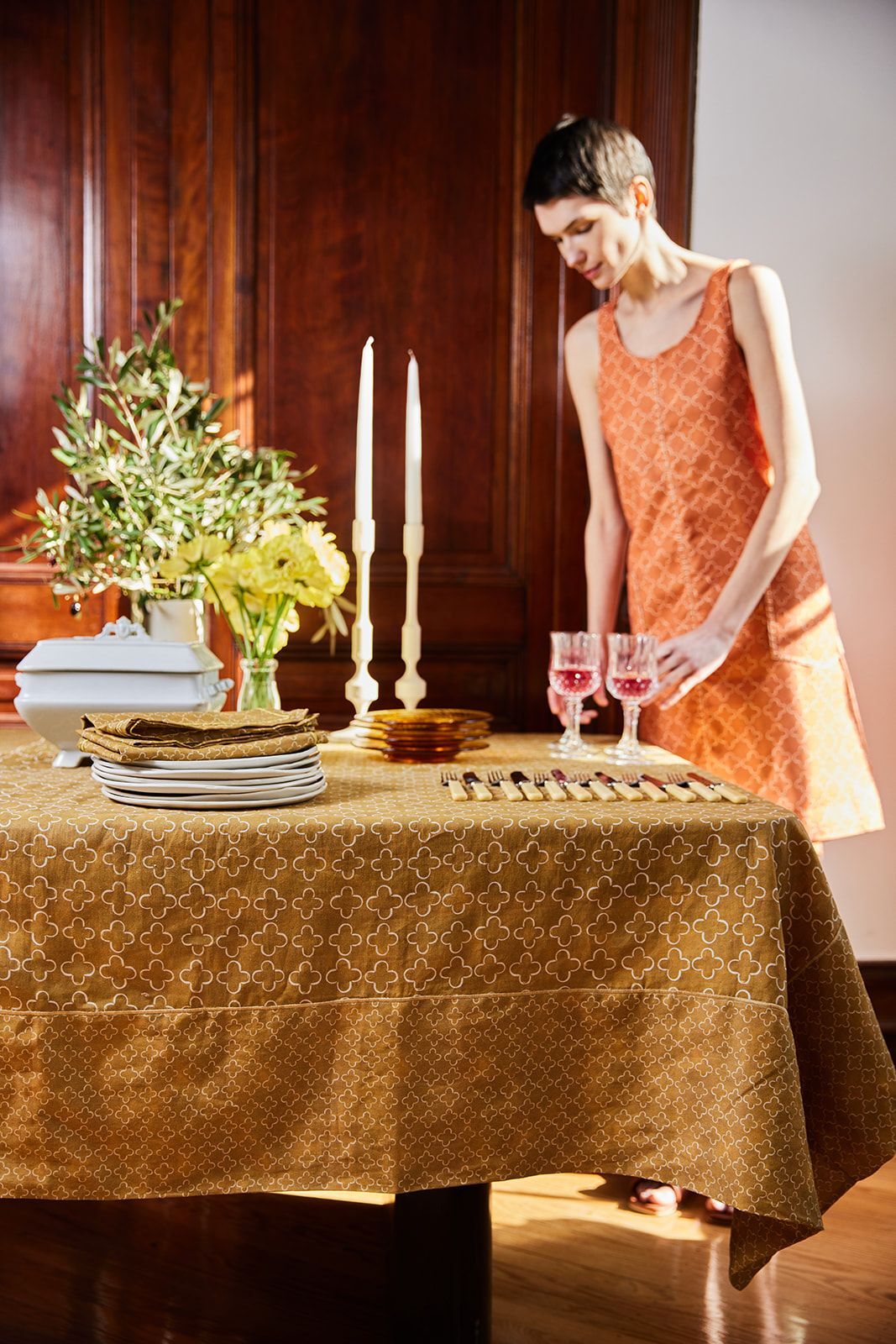 TABLECLOTH CREU ORO