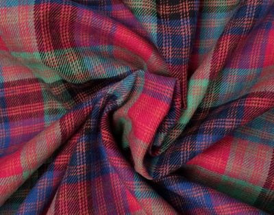 Brushed Tartan 100% Cotton 148cm  125gsm