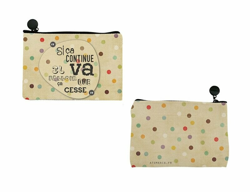 Pochette humoristique à pois ! – Pochette Atomania