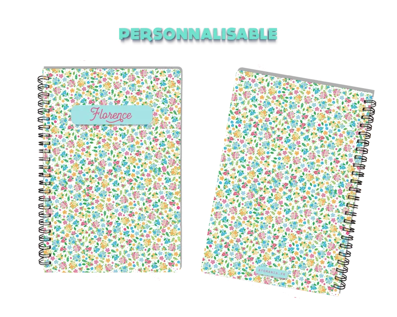 Cahier personnalisable Vive le Printemps ! Atomania.