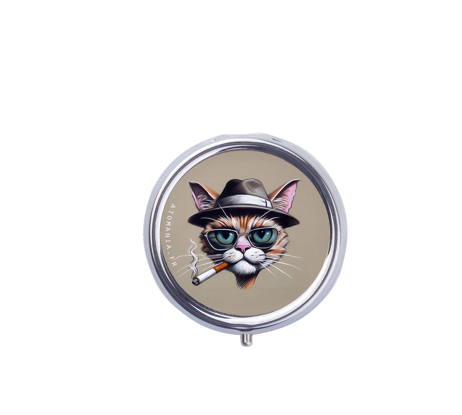 Cendrier de Poche Humoristique "Pause Clopo Chat" – L'Accessoire Fun et Pratique pour les Fumeurs 😺🚬